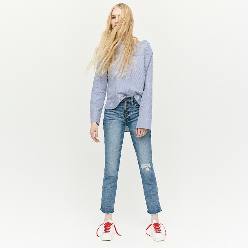 J. Crew Vintage Straight Jeans Button Fly
